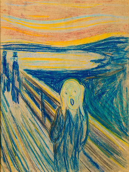 Edvard Munch, De schreeuw, 1893-1910, fot. vangoghmusuem.nl