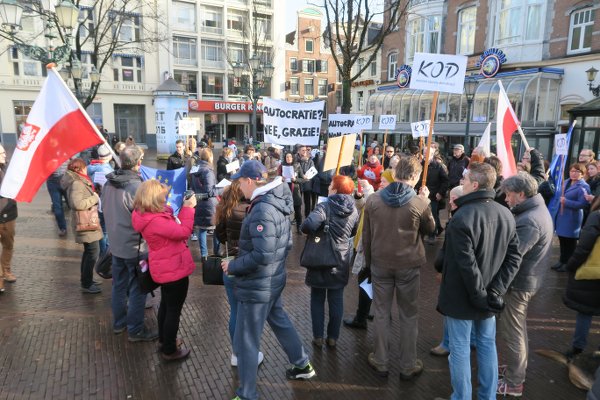 Demonstracja w Amsterdamie, fot. ŁK