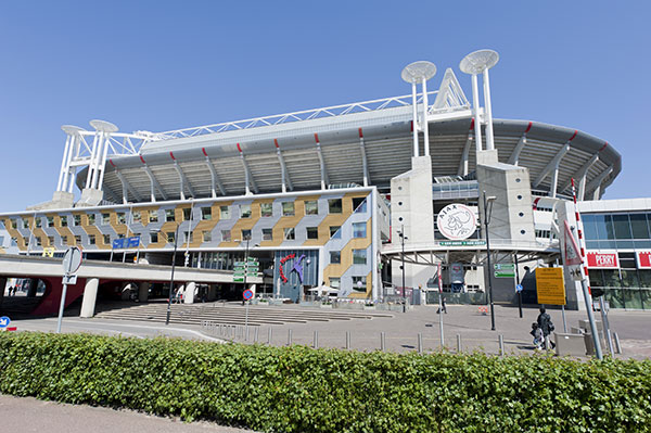 Stadion Ajaxu Arena w Amsterdamie, fot. Allard One / Shuttestock.com